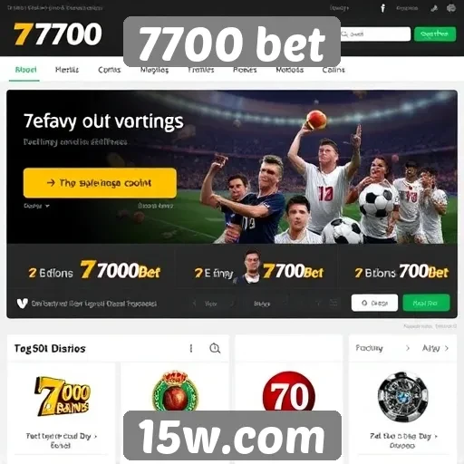 Análise das funcionalidades do site 7700 bet